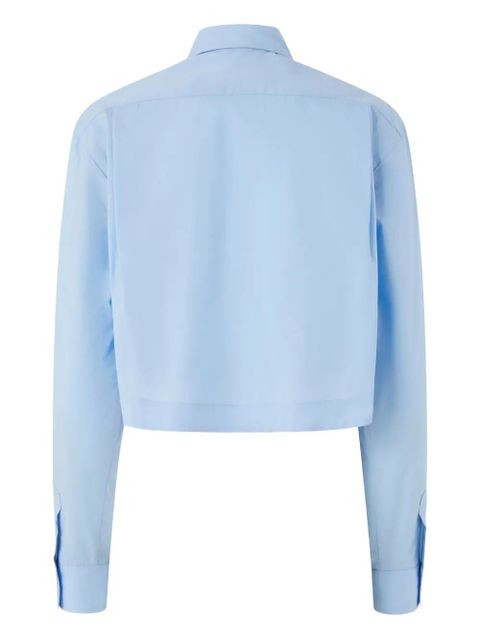 PINKO embroidered-logo shirt - Blue - zdjęcie produktu nr 2