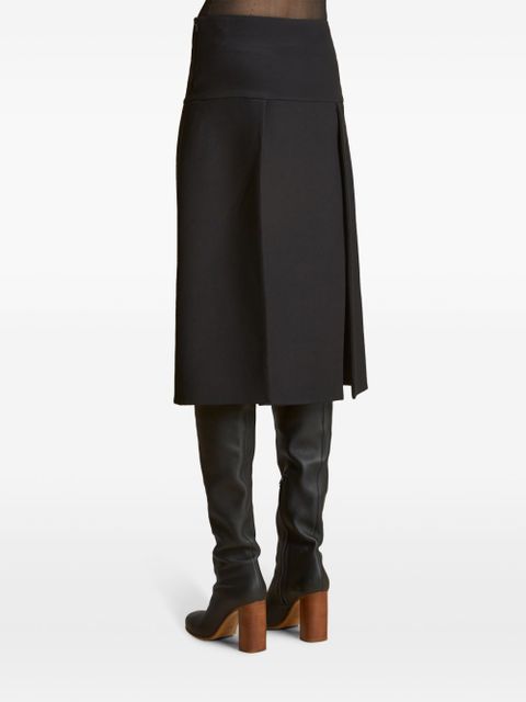 KHAITE Kidd midi skirt - Black