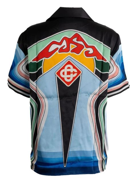 Casablanca graphic-print shirt - Black - zdjęcie produktu nr 2