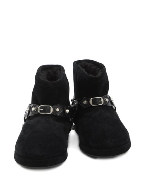 Balenciaga Alaska studded-strap soft boots - Black