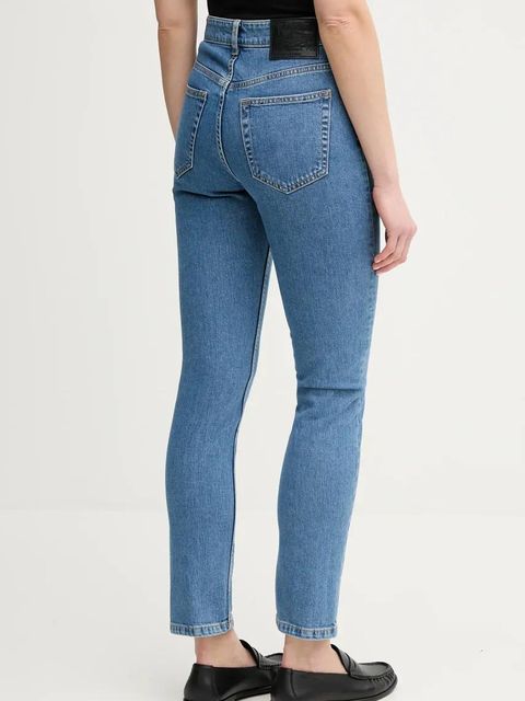 Sisley jeansy damskie kolor niebieski 4MCPLE046