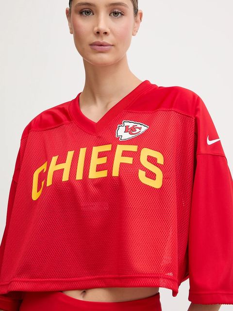 Nike t-shirt Jersey Fashion Top damski kolor czerwony 03O3-65N-7G-5HX - zdjęcie produktu nr 2