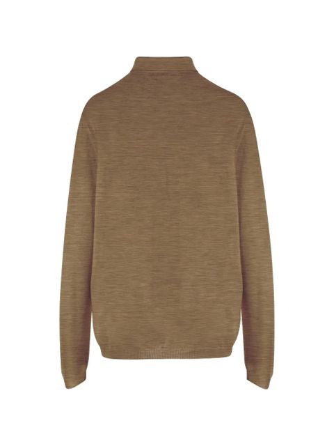 The Frankie Shop Tala long-sleeve polo top - Brown - zdjęcie produktu nr 2