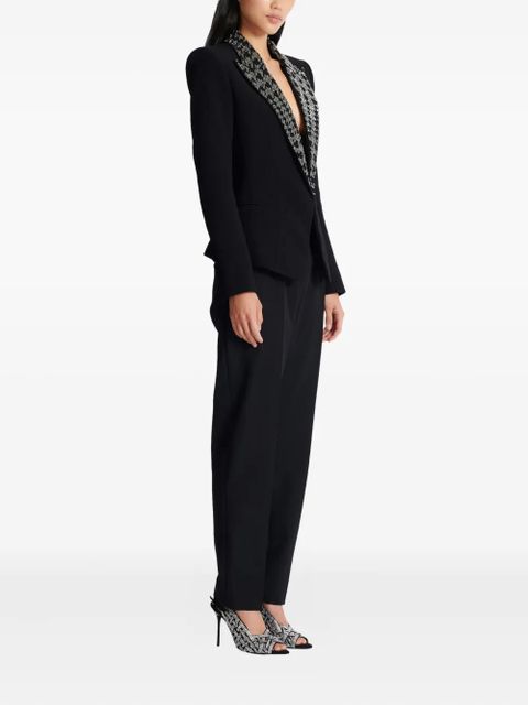 Balmain embroidered button blazer - Black - zdjęcie produktu nr 2