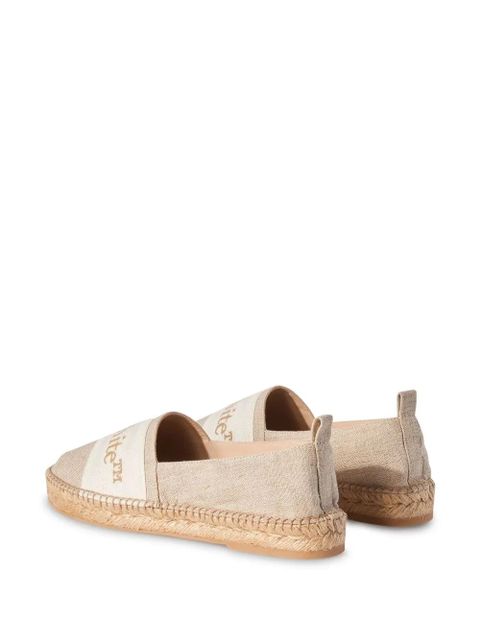 Off-White Bookish canvas espadrilles - Neutrals