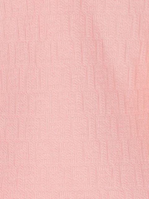 FENDI logo-pattern midi dress - Pink