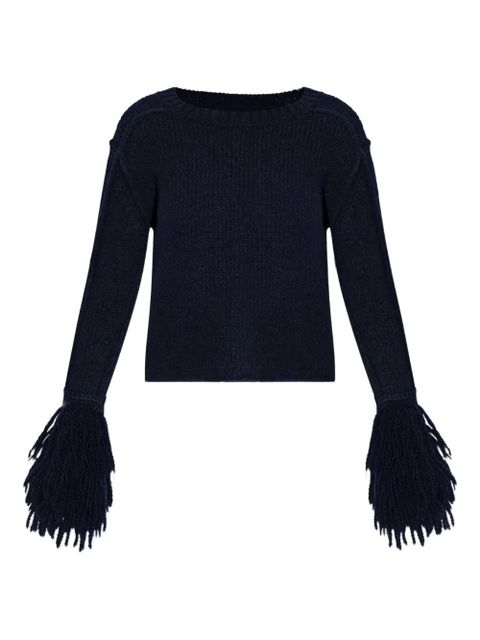 ETRO fringe-detailing top - Blue - zdjęcie produktu nr 1