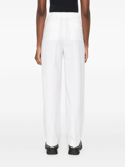 Moncler drawstring pleated trousers - White