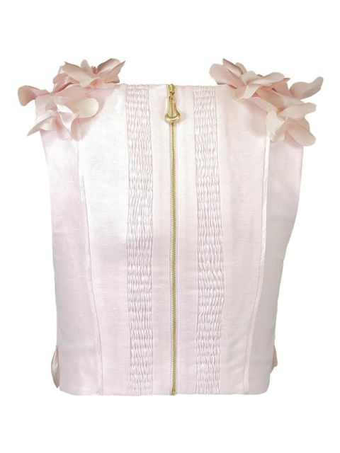 Aje Camille floral-appliqué top - Pink - zdjęcie produktu nr 2