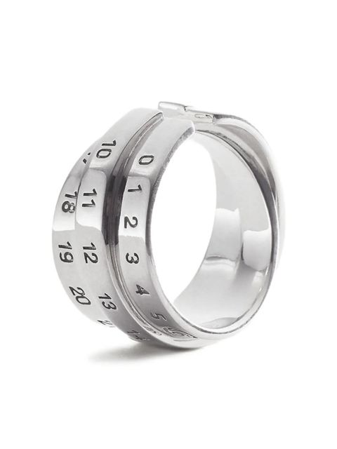 MM6 Maison Margiela Triple Logo Numeric Signature earring - Silver