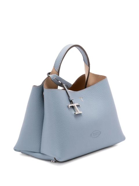 Tod's 'T'-charm leather tote bag - Blue