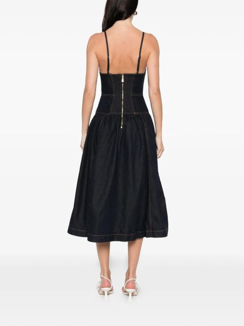 ZIMMERMANN sleeveless denim midi dress - Blue