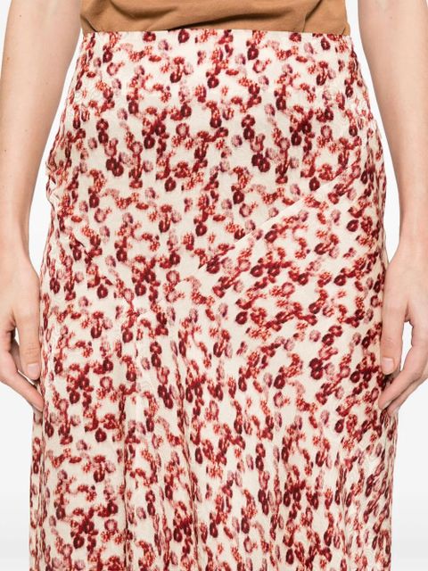 ISABEL MARANT Lisanne midi skirt - Neutrals