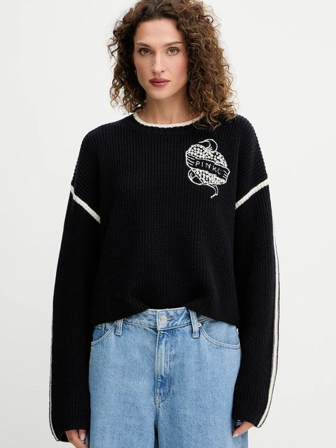 Pinko sweter wełniany damski kolor niebieski 105397 A2PK - zdjęcie produktu nr 1