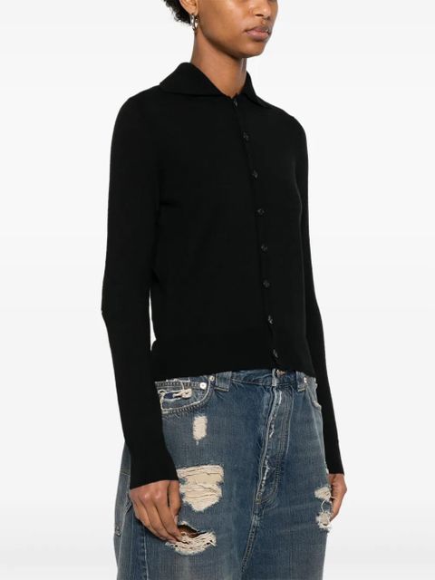 MM6 Maison Margiela knitted cardigan - Black