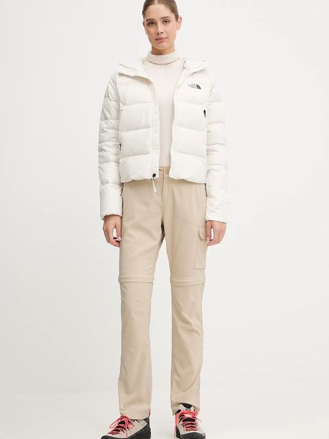 The North Face kurtka sportowa puchowa Hyalite kolor beżowy zimowa NF0A8E75QLI1