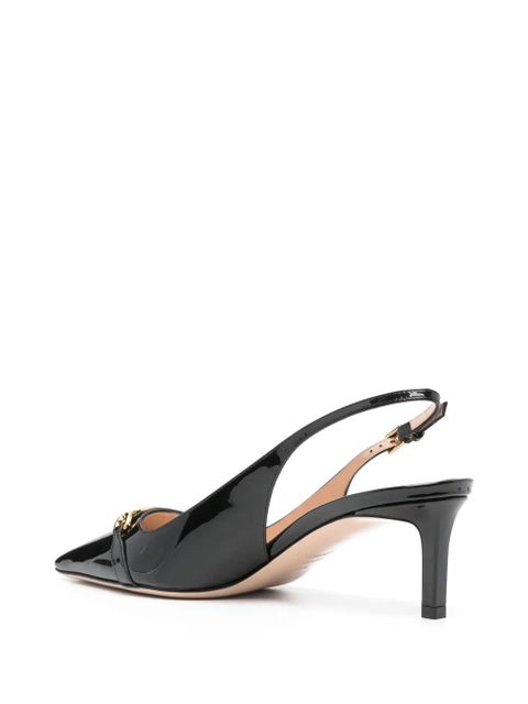 TOM FORD Whitney slingback patent-leather pumps - Black