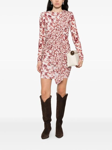 ISABEL MARANT Georgia printed mini dress - Pink - zdjęcie produktu nr 2