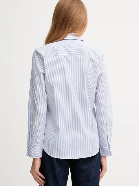 Tommy Hilfiger koszula damska kolor niebieski regular z kołnierzykiem klasycznym WW0WW47169