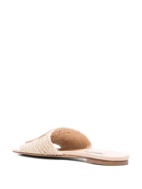 Casadei Positano flat sandals - Neutrals