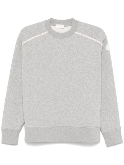 Moncler mélange-effect sweatshirt - Grey - zdjęcie produktu nr 1