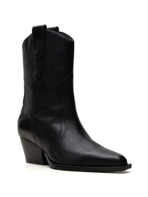 Free People leather cowboy boots - Black - zdjęcie produktu nr 2