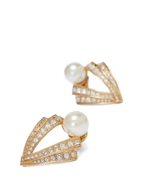 Valentino Garavani Je Les V embellished earrings - Gold