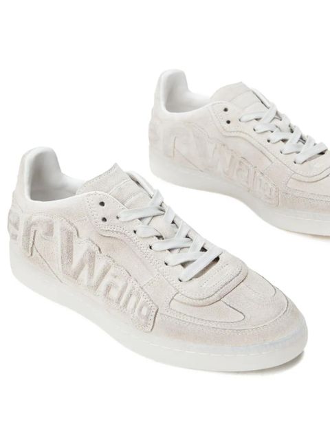 Alexander Wang Lex logo-embossed suede sneakers - Neutrals - zdjęcie produktu nr 2