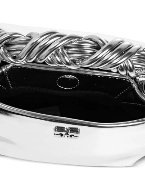 GANNI twisted-handle tote bag - Grey