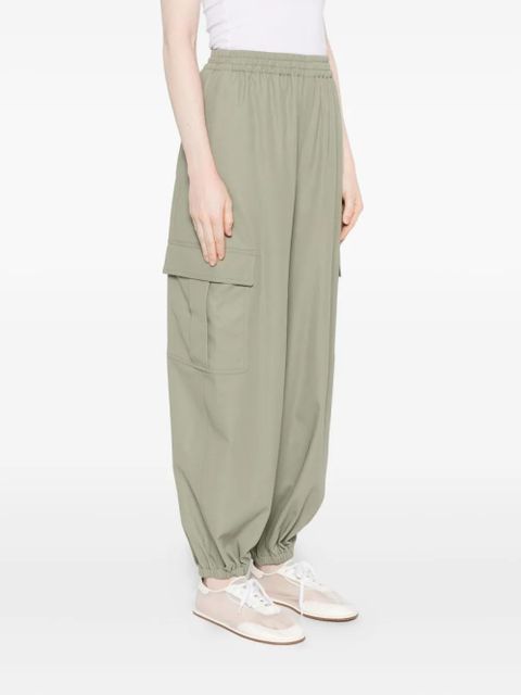 Max Mara elasticated-hem loose trousers - Green