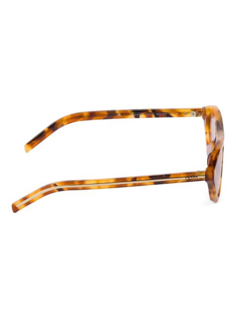 Prada Eyewear rivet-detail sunglasses - Brown