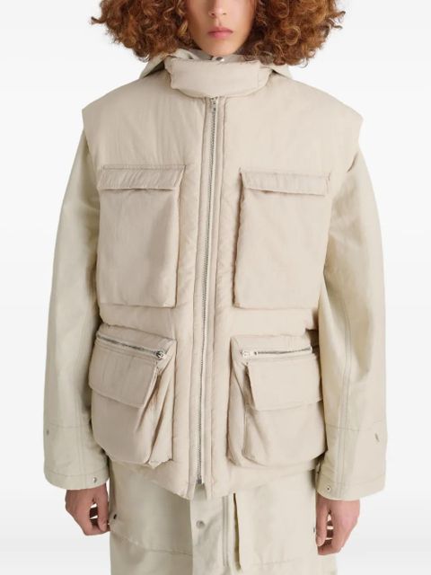 LEMAIRE quilted pocket gilet - Neutrals