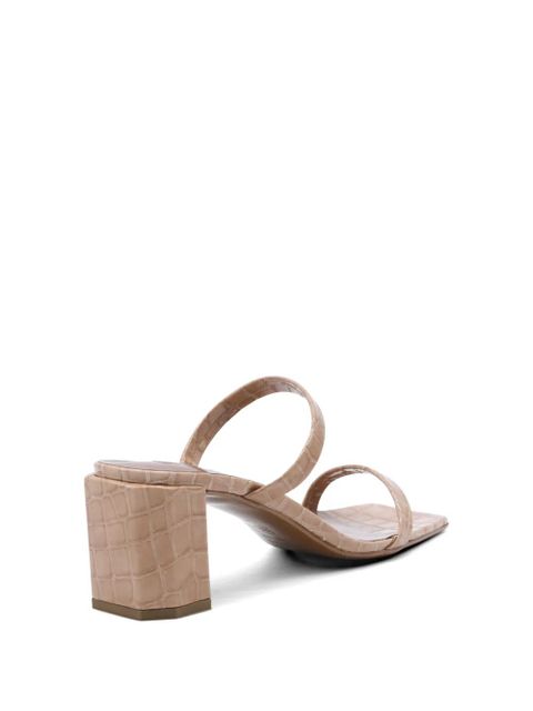 BY FAR Tanya square-toe heeled sandals - Neutrals