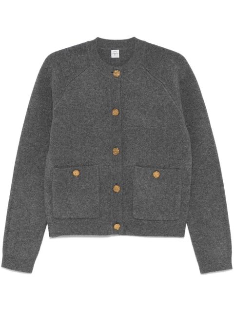 TOTEME hammered-buttons cardigan - Grey - zdjęcie produktu nr 1