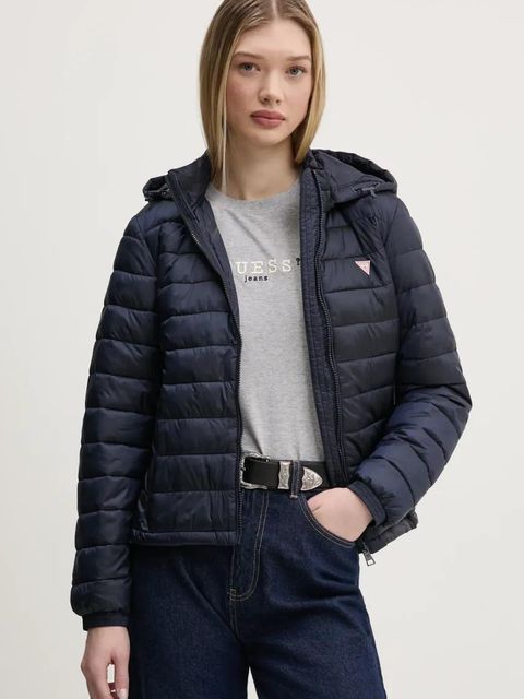 Guess Jeans kurtka kolor granatowy przejściowa W5RL99 WHAB2 - zdjęcie produktu nr 1