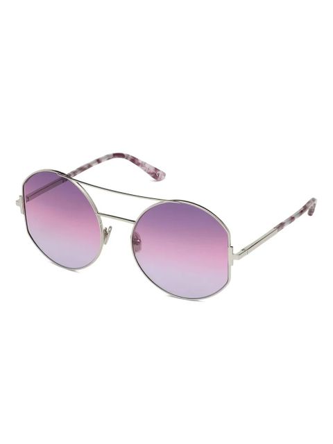TOM FORD Eyewear geometric-frame sunglasses - Silver - zdjęcie produktu nr 2