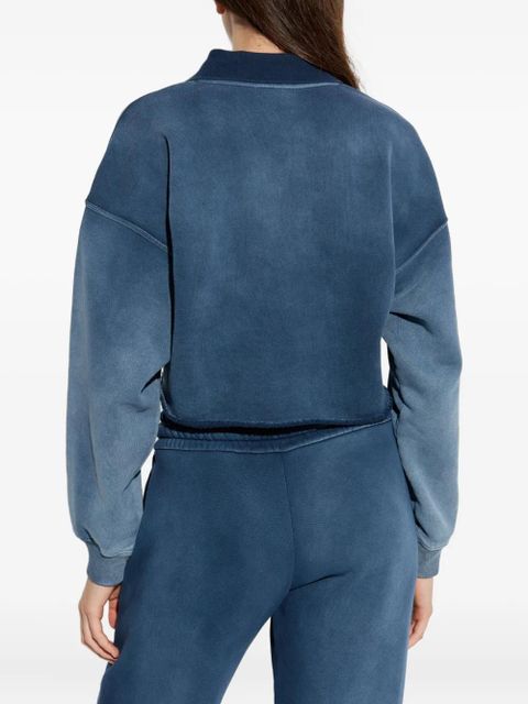 Off-White logo-print cropped sweatshirt - Blue - zdjęcie produktu nr 2