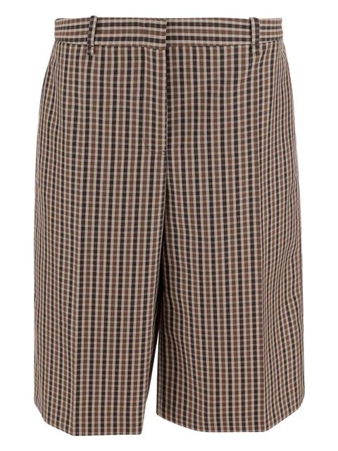 Jil Sander plaid wool shorts - Brown - zdjęcie produktu nr 1