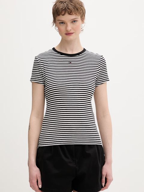 Tommy Jeans t-shirt basic damski bawełniany z elastanem - zdjęcie produktu nr 2