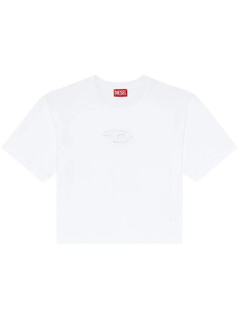 Diesel T-Buxt-Crop-Od cotton T-shirt - White - zdjęcie produktu nr 1