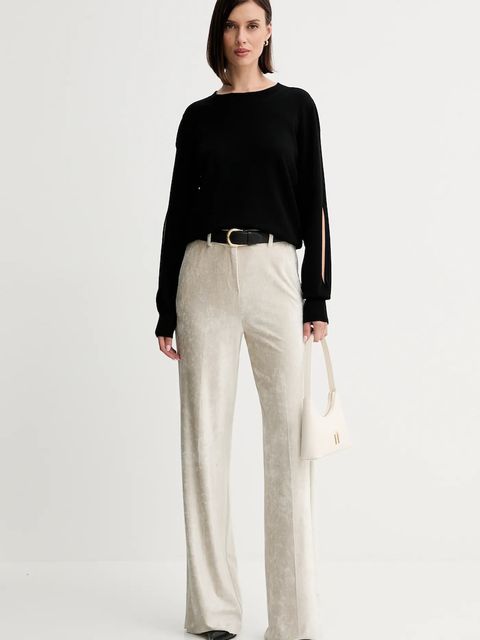 Twinset sweter damski kolor czarny lekki 252TF3032