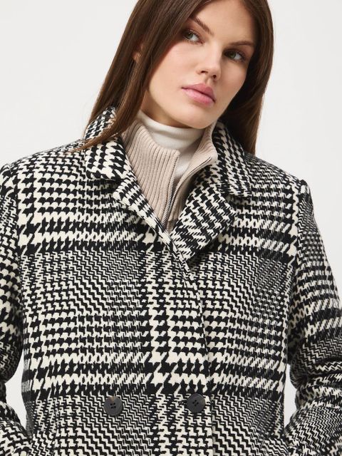 Medicine płaszcz z dodatkiem wełny kolor czarny