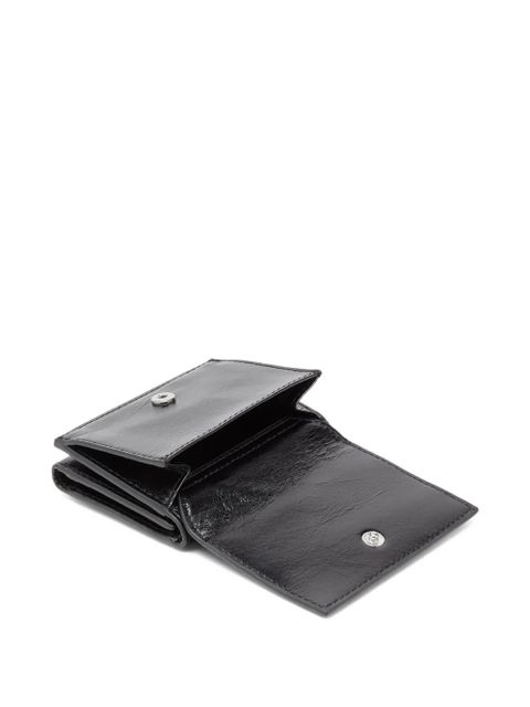 Diesel xs II embossed tri-fold coin purse - Black
