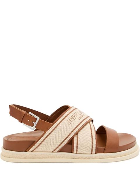 Jimmy Choo Joa leather sandals - Brown - zdjęcie produktu nr 1