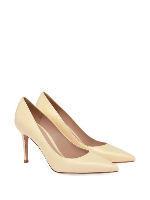 Gianvito Rossi 85mm leather pumps - Neutrals
