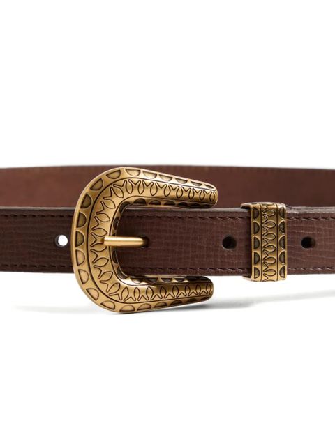 Valentino Garavani VLogo Signature calfskin belt 20mm - Brown
