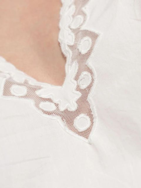 Ulla Johnson puff-sleeve embroidered dress - White