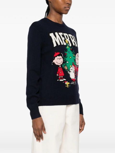 MC2 Saint Barth Heron christmas-graphic sweater - Blue