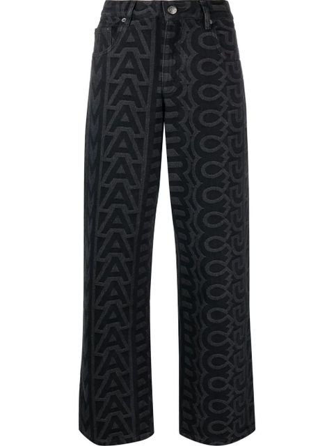 Marc Jacobs The Monogram denim straight-leg jeans - Black - zdjęcie produktu nr 1