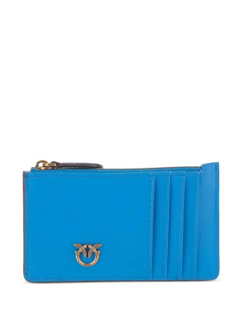 PINKO zip-top logo-plaque cardholder - Blue - zdjęcie produktu nr 1